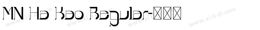 MN Ha Kao Regular字体转换